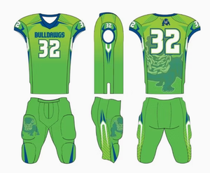 Ensemble d'uniformes de football américain personnalisés en gros pour équipes adultes et jeunes, avec sublimation et twill - Product Image 2