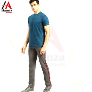 Nouveauté T-shirt pour homme bleu col rond 100% coton respirant séchage rapide écologique décontracté coupe ample haute qualité vente en gros - Product Image 4