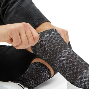 New Custom Men's Crew <b>Socks</b> Digital Printing Patchwork Pattern Breathable Knitted Autumn Daily Wear Spandex <b>Polyester</b> <b>Socks</b> - Product Image 5