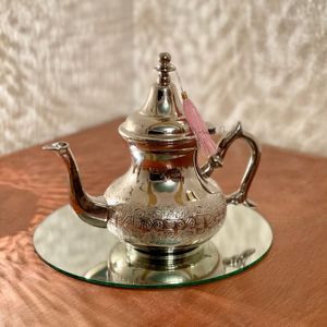 Metal teapot luxury teapot vintage teapot decorative teapot <b>tea</b> serving <b>pot</b> traditional teapot handcrafted teapot silver - Product Image 1