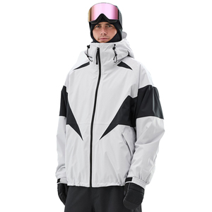 <b>men</b> ski snowboard <b>jacket</b> waterproof <b>warm</b> insulated windproof breathable winter outdoor coat adjustable hood padded lining - Product Image 1