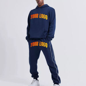 Custom Printed Logo <b>Sweat</b> <b>Suits</b> for <b>Mens</b> With Side Pipping <b>Sweat</b> <b>Suits</b> <b>Men's</b> Sets Casual Tracksuit Cotton Fleece <b>Men</b> Sweatsuits - Product Image 6