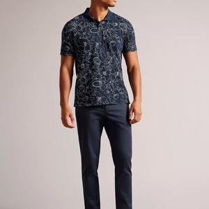 Camisetas Polo de Golf Estampadas de Calidad para Hombre, de Poliéster, Tejido Ecológico Fresco, UPF 50+, Deportivas, Transpirables, Grises, de Secado Rápido y Corte Holgado - Product Image 5