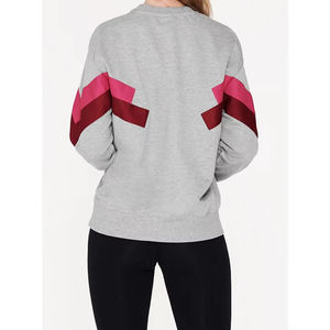 Sweat-shirt oversize tendance, pull en maille uni personnalisé, vêtements décontractés pour femmes, vente en ligne - Product Image 2