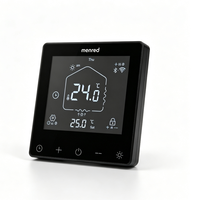 Termostato Inteligente Programable con WiFi para Calefacción por Suelo Radiante, 4 Periodos de Tiempo, Precalentamiento, Detección de Ventana Abierta, Pantalla Táctil