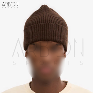 Bonnets en tricot côtelé personnalisables de haute qualité pour sports de plein air et hiver, faits à la main, unis, décontractés, unisexe, prix de gros - Product Image 2