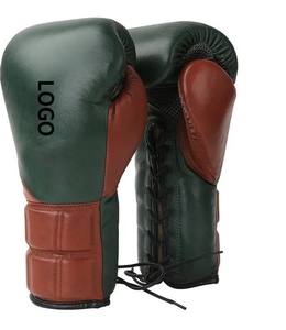 Gants de boxe en cuir de vache véritable, confortables, durables, multicolores, personnalisables avec votre propre marque - Product Image 1