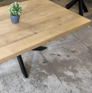 Meubles de salle à manger en bois extensibles de style farmhouse personnalisés, grande table à manger avec armoire de rangement à étagères ouvertes - Product Image 5