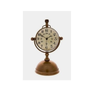 Metal <b>Desk</b>/Table <b>Clock</b> with Calendar and Snooze Function for Home and Office Hourglass Timepiece High Quality Quartz Metal - Product Image 4