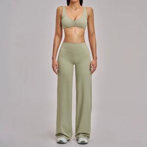 Conjunto Deportivo de Manga Larga para Gimnasio, Leggings y Sujetador Deportivo, Ropa Deportiva para Mujer - Product Image 3