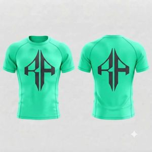 Nueva Camiseta de Rashguard para MMA para Adultos, Manga Corta, Cuello Redondo, Impresión por Sublimación, Secado Rápido, Transpirable, Material de Spandex/Poliéster para Hombre - Product Image 1