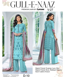 Trajes de algodón bordados para mujer, Kameez Shalwar, Faisalabad, alta calidad, Shalwar Kameez pakistaní moderno de verano de secado rápido - Product Image 4