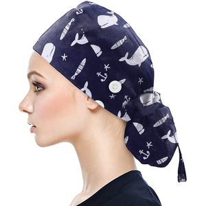 Chapeau chirurgical unisexe personnalisé à impression sur mesure, avec détection d'aiguilles, réglable, en coton et élasthanne, sergé, sans couture, pour hôpital - Product Image 5