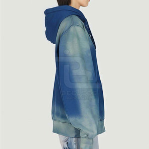 เสื้อฮู้ดดี้แบบแห้งเร็ว ระบายอากาศได้ดี ล้างสีแบบแอซิดวอช พิมพ์โลโก้ตามสั่ง คุณภาพสูง เสื้อฮู้ดดี้ผู้หญิงแบบล้างสีแบบแอซิดวอช - Product Image 2