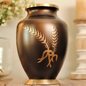 <b>Pink</b> Memorial Urn for Mom with Butterflies Flowers Sunset Digital Print Sympathy <b>Decorative</b> Jar - Product Image 5