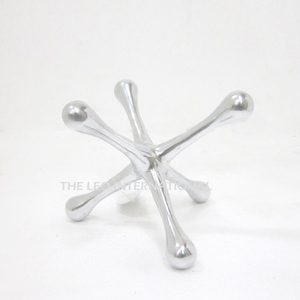 Sculptures d'art métalliques modernes et élégantes en forme de plumes, en aluminium et marbre, pour hôtels, en promotion - Product Image 4