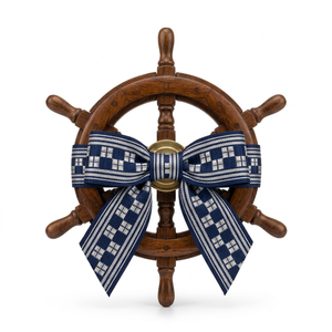 Neelkamal Industries 25mm Maroon Silver Zari Festive Jacquard <b>Ribbon</b> Elegant Trim for Ethnic Wear Blouse Borders Gift Wrapping - Product Image 3