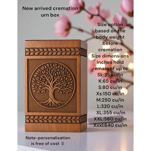 Luxury Rosewood Urn for Human Ashes – Handmade Memorial Box Keepsake urn Memorial Keepsake by AYAANS - Product Image 3