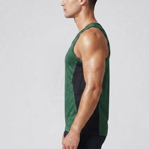 Débardeur de lutte personnalisé léger sans manches, t-shirt de performance anti-humidité pour l'entraînement de lutte - Product Image 5