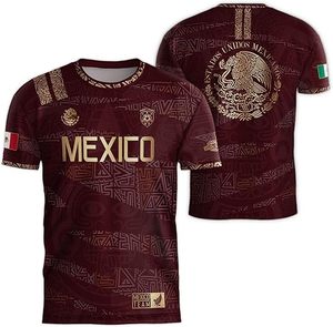 Camiseta de Fútbol de México Personalizada para Jugador, Manga Corta, Cuello Redondo, Sublimada, 100% Poliéster, Absorbe la Humedad, Corte Regular, para Adultos - Product Image 1