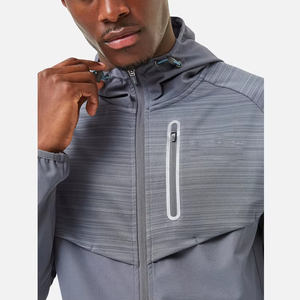 Men's Orange Solid 2 1 Loose Fit Full <b>Zip</b> Half-<b>zip</b> Casual Sportswear Set Winter Wear Breathable Polyester/Nylon Fabric - Product Image 4