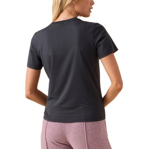 Camiseta de Manga Corta con Cuello Redondo para Mujer, 100% Algodón Jersey, Estampado Informal, Corte Regular, Secado Rápido, Verano, Bangladesh - Product Image 2