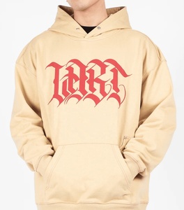 Sweat à capuche épais à panneau imprimé pour hommes Fabricant de sweat à capuche personnalisé en coton polaire surdimensionné Sweat à capuche court et lourd pour garçons - Product Image 6