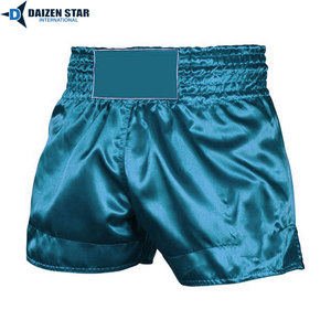 Professional Muay Thai Boxing Shorts Satin Fabric Custom Logo Fight Wear for Training and Competition - Product Image 6