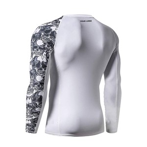 Men's MMA BJJ Rash Guard <b>Long</b> <b>Sleeve</b> Anti-UV Breathable Quick Dry Eco-Friendly <b>Compression</b> <b>Shirt</b> for Fitness - Product Image 6