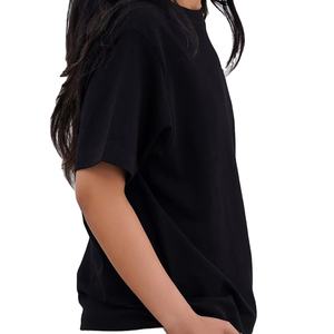 Camisetas pesadas para mujer, camiseta informal para mujer, camiseta de gran tamaño para mujer, camisetas cómodas de algodón 100% con cuello redondo - Product Image 3