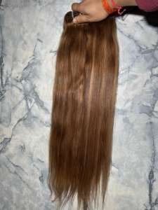 Vente chaude 2025 Extensions de cheveux raides 100% naturel humain sans enchevêtrement pas cher Remy brut non transformé cuticules cheveux alignés - Product Image 2