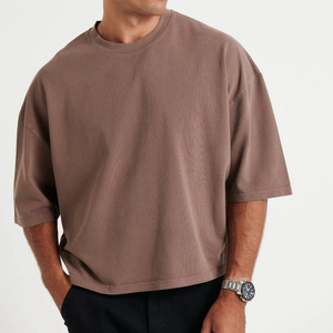 Camisetas de Hombre 100% Algodón al por Mayor, Logotipo Personalizable, Corte Holgado, 220G, Ecológicas y Transpirables - Product Image 1