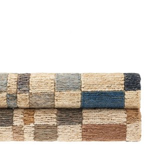 Scandinavian Style Jute Area <b>Rug</b> Rectangle Flat Weave Non Slip Living Room <b>Rug</b> Natural Beige - Product Image 6