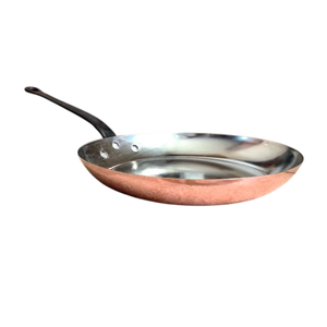 Premium Quality Hammered Brass Kadhai Wok Deep Fry Cooking <b>Pan</b> Traditional Indian Kitchenware Handmade Heavy Gauge - Product Image 5