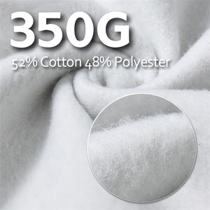 Sweat à capuche unisexe personnalisé avec logo sur le devant, coupe oversize, en molleton de coton 350 GSM, sans cordon, service OEM - Product Image 4