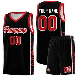Maillot de basket-ball unisexe personnalisé, noir, col en V, sans manches, nom de l'équipe, numéro imprimé, vêtements de sport respirants, vêtements de sport pour adultes - Product Image 5