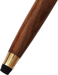 Bastón Victoriano de Madera con Empuñadura de Latón Grabada – Bastón de Lujo Hecho a Mano para Hombres y Mujeres - Product Image 4