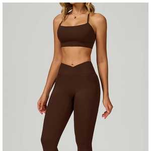 Heavy Fashion Printed Fitness Workout Yoga Set Sports Bra And Legging Set - Product Image 3