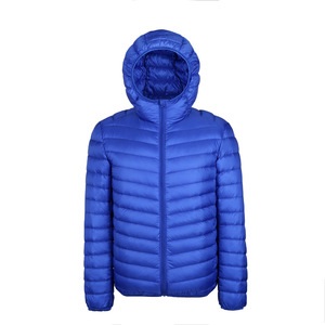 Men's Ultra-<b>Light</b> Canvas Hooded Puffer <b>Jacket</b> Stand Collar Windproof Coat Olive Green for Winter High Street Style Front Logo - Product Image 3