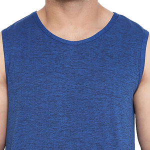 Men's Boxy Cropped Quick Dry Breathable Ribbed Cotton Custom Print Logo Summer Singlet Sleeveless Tank Top Sport Gym <b>Vest</b> - Product Image 6