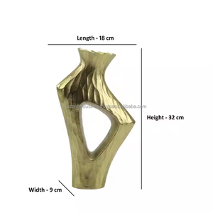 Stylish Modern Antique Aluminum Flower <b>Vases</b> Elegant Coastal Design Decorations Most Popular <b>Floor</b> <b>Vase</b> by Azora Industries - Product Image 2