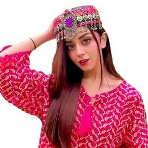 Trending Mirror Work Pakistan Made Afghani Style <b>Women</b> <b>Cap</b> Best Selling Low MOQ Breathable Afghani Style <b>Cap</b> for girls - Product Image 1