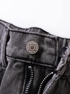 กางเกงยีนส์ทรงตรงสไตล์วินเทจปรับแต่งได้ของ FIT FORNESS INTERNATIONAL สำหรับผู้ชาย ระบายอากาศได้ดี เอวกลาง น้ำหนักเบา ผ้ายีนส์ฟอกสี - Product Image 6