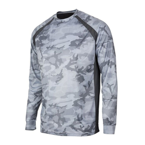Chemise de pêche pour homme de qualité supérieure, à manches longues, en tricot, écologique, respirante, avec protection UV, impression numérique personnalisée - Product Image 1