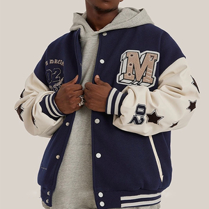 Veste d'hiver unisexe personnalisée avec broderie, nouvelle veste bomber universitaire, veste varsity, 100% laine, coupe-vent, style punk - Product Image 5