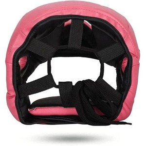 Personalized Custom Made Pink Color <b>Head</b> Guard High Quality Made By 100 % Genuine Leather For Kick Boxing <b>Training</b> And Fighting - Product Image 6