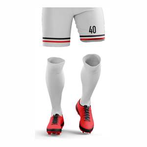 Uniformes de Fútbol Personalizados con Camisetas y Pantalones Cortos 100% Poliéster, Manga Corta, Uniformes de Entrenamiento OEM ODM con Logotipo Personalizado, Ligeros y Transpirables - Product Image 3