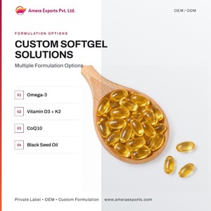 Capsules de vitamine D3 K2 végétaliennes en softgel, marque privée OEM, pour la santé osseuse et immunitaire des adultes, complément alimentaire - Product Image 2