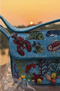 Bolso de Hombro Tipo Clutch de Lujo con Cuentas, Estilo Bohemio, Moderno, para la Noche, Bordado con Cuentas, Hecho a Mano, Profesional, Portátil, Personalizado, Resistente y Seguro - Product Image 5