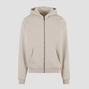 เสื้อฮู้ดซิปผู้ชายแบบมืออาชีพ OEM ODM ปักลายตามสั่ง ผ้าฝ้าย 100% คุณภาพสูง ขายส่ง - Product Image 4